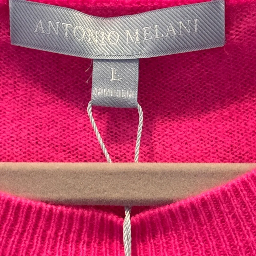 ANTONIO MELANI Fuchsia Cashmere Sweater - Picture 3 of 3